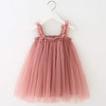 thumbnail image 5 of WIBACKER Baby Girls Tulle Tutu Princess Dress+Flower Headband-Toddler Kids Wedding Birthday Casual Dresses, 5 of 6