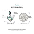 thumbnail image 4 of Green Family Tree Heart S925 Dangle Charm for Women Bracelet Necklace Pendant, 4 of 4