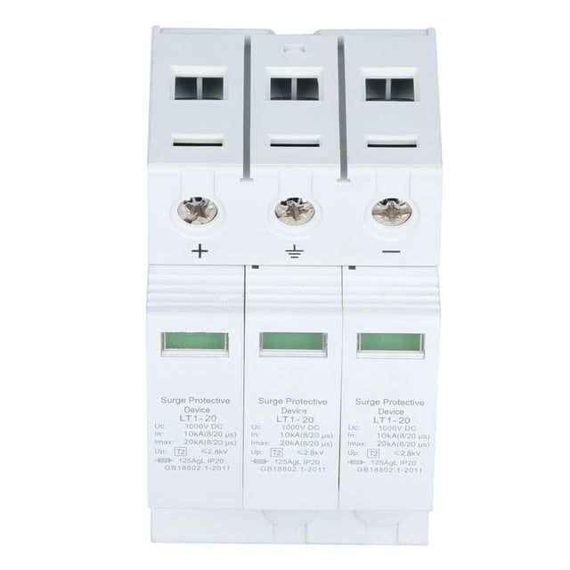 Dispositivos de protección contra sobretensiones, 3P 20KA House Surge P House Surge Protector House Dispositivo pararrayos Robusto y resistente