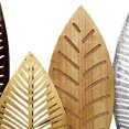 thumbnail image 5 of DecMode Multi Colored Metal Tall Cut-Out Leaf Wall Decor with Intricate Laser Cut Designs, 5 of 16