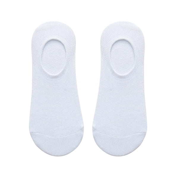 Penkiiy Socks for Men Solid Color Men's Stealth Socks Cotton Non-slip Silicone Socks Breathable Socks White Socks