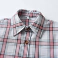 thumbnail image 4 of LLYWEY Toddler Boys Plaid Button up Shirt , Boys Plaid Short Sleeve Dress Shirts Casual Collared Neck Button Down Blouse, Style BY-10, Pinks, 7-8T, 4 of 9