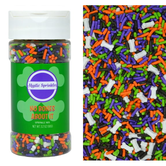 Mystic Sprinkles No Bones About It Sprinkle Mix 3.2 Ounce Bottle