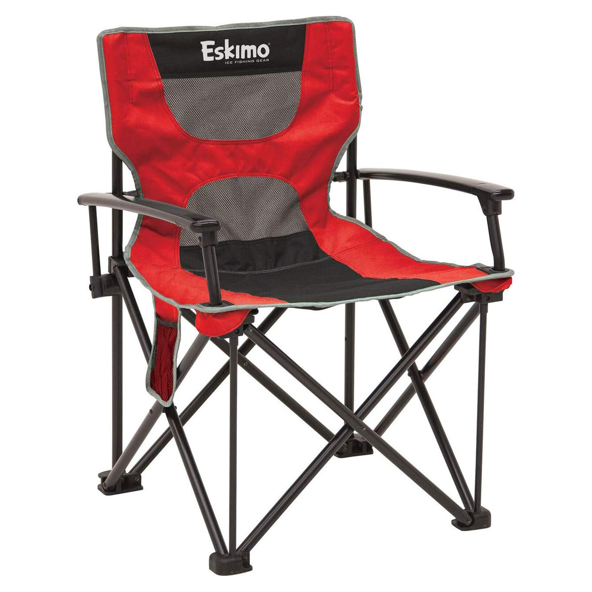 Eskimo 30619 Extra Large Portable Folding Quad Ice Fishing Gear Seat