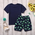 thumbnail image 3 of peqiut Boys Clothes 18M 2T 3T 4T 5T 6T 7T Outfits Sets Boys Summer Tees Clothes Outfits Dinosaur Tops Comfortable Pants Stretchy Set Kids Clothes, 3 of 7