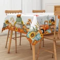 thumbnail image 6 of Duangreer Rectangle Tablecloth, Retro Pumpkin Dwarf Truck Decors, Waterproof Wrinkle Resistant, 60 x 102 Inch, Washable Table Cover for Restaurant Picnic Indoor Outdoor, 6 of 6