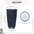 thumbnail image 4 of Rocae Navy Dark Blue for 20 Ounces Stainless Steel Insulted Tumbler Car Cup Drink Mug Inspirational Graduate Present-Without Straw, 4 of 8