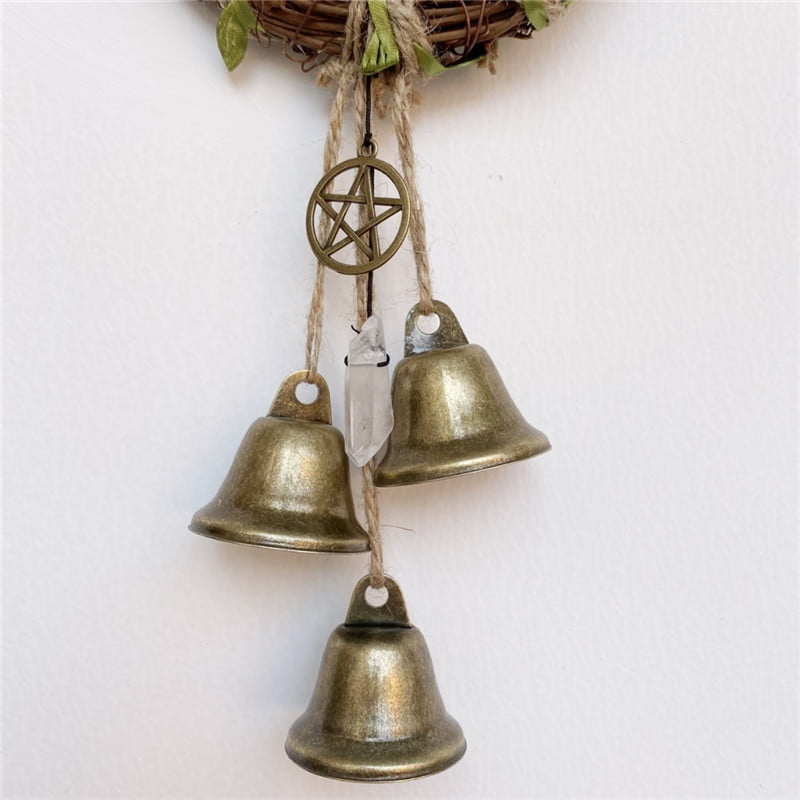 Witch Bells Protection Door Hangers Witch Wind Chimes Wreath - Temu