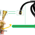 thumbnail image 5 of 12 Ft Quick Connect Propane Hose for Rv to Grill, with 1/4 Inch Key Plug X 3/8 Female Flare, 5 of 7
