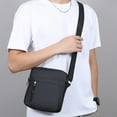 thumbnail image 4 of Men's Messenger Bag - Crossbody Shoulder Bags Travel Bag Man Purse Casual Sling Pack for Work Business Daily Life (Black), 4 of 6