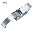 thumbnail image 3 of Uxcell 2Pack 4.84" 304 Stainless Steel Draw Toggle Latch with Spring-Steel Hook Silver, 3 of 6