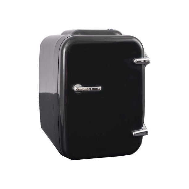 Stand Up Desk Store Portable Mini Fridge Cooler And Warmer Compatible With Ac Usb And 12v Cigarette Lighter Plugs 7 75 W X 10 5 D X 11 H Walmart Com Walmart Com