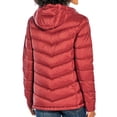 thumbnail image 2 of Eddie Bauer Women's Zip Up Microlight Quilted Down Packable Hooded Jacket (Rust, XXL), 2 of 2