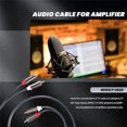 thumbnail image 4 of Rexlis 2 to 2 Male to Male Hifi Audio Cable Ofc Av Speaker Wire for Tv Dvd Amplifier Subwoofer Sound, 4 of 5