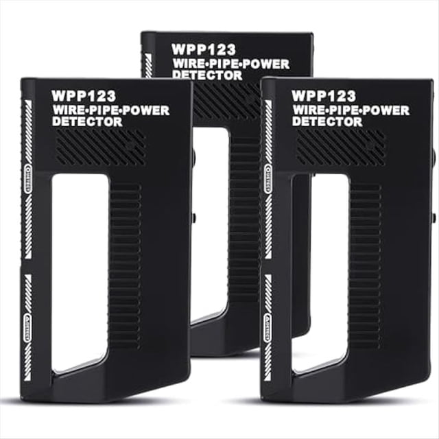 Detector de Metales WPP123 de 3 Piezas, Detector de Metales con Escáner de Pared, Detector de Metales con Detector de Metales con Alerta Ajustable y Potencia para Tuberías