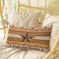 thumbnail image 4 of Western Texas Star Vintage Pillow Covers, Linen Long Throw Pillow Case, Retro Farmhouse Yellow Brown Wooden Holiday Pillow Protector Decorative Cushion Cover for Living Room/Bedroom 16" x 24", 4 of 8