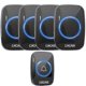 thumbnail image 1 of Cacazi Wireless Doorbell Waterproof 300m Remote Eu Plug Smart Door Bell Chime Battery, 1 of 5