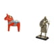 thumbnail image 5 of Figura de escritorio tradicional sueca, estatua pintada a mano, adorno de resina de un caballo Dalecarlian, ideal para decorar el escritorio, la ofici, 5 of 8