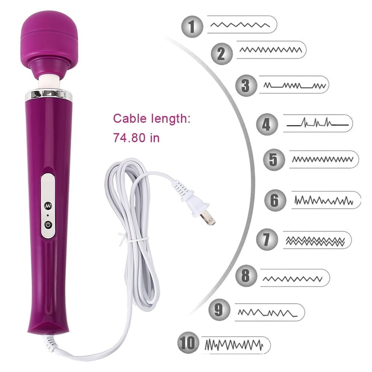 Wired Powerful Handheld Wand Massager with 10 Vibration Modes, Personal  Total Body Therapy Massager Wand for Sports Recovery, Muscle Aches, Body  Pain (Purple) - Walmart.com