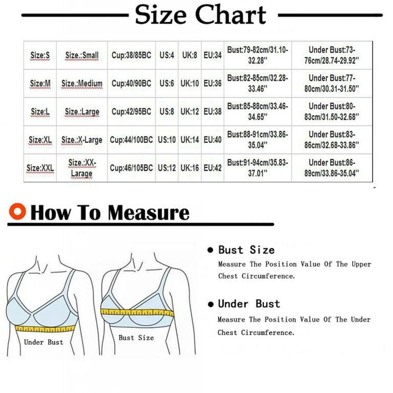 No Underwire Bras for Women, Women's Printing Gathered Together Large Size  Daily Bra Underwear No Rims, 36c Bras for Women