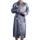 thumbnail image 1 of Batas para hombre, lisas, informales, de manga larga, con cordones, con bolsillo para el hogar, pijama largo para hombre, 1 of 3