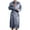 Grey, variant on cllios Mens Pajamas Stain Silk Spa Bathrobe Lightweight Long Sleeve Kimono Robes Confy Knee Length Loungewear Sleepwear