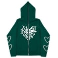 thumbnail image 1 of Sudadera con esternón oscuro europeo y americano para hombre y mujer, sudaderas con capucha góticas para pareja, sudadera de Cremallera larga de talla grande Harajuku 2023, 1 of 5