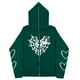 thumbnail image 3 of Sudadera con esternón oscuro europeo y americano para hombre y mujer, sudaderas con capucha góticas para pareja, sudadera de Cremallera larga de talla grande Harajuku 2023, 3 of 5