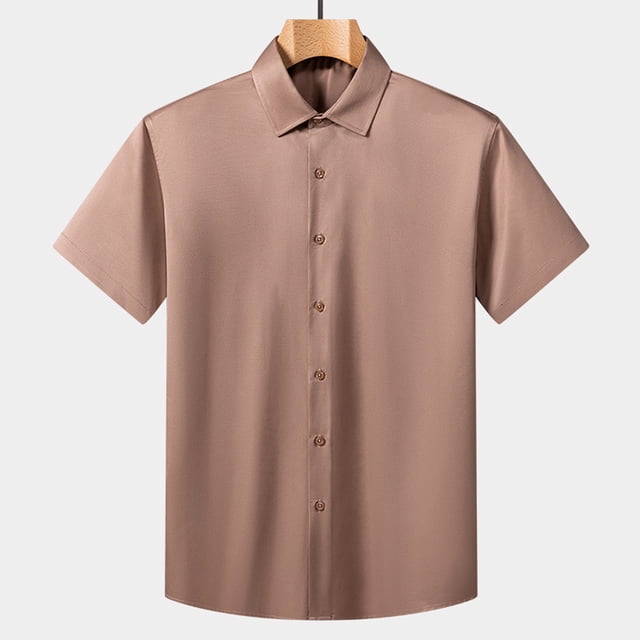 pstuiky camisetas camisas para hombre, Suéter casual de manga corta con cuello vuelto, cómodo y liso para hombre ropa de hombre m