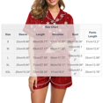 thumbnail image 3 of Enjoytime Womens Pajama Sets Shorts Christmas Print Short Sleeve 2 Piece Loungewear Set Holiday Casual Comfy Button Down Sleepwear, 3 of 6