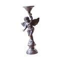 thumbnail image 2 of Candelador de pilares con candelabros de ángel, Figura de manualidades de esculturas únicas de hierro fundido para la decoración de fiestas, porche, mano izquierda, 2 of 8