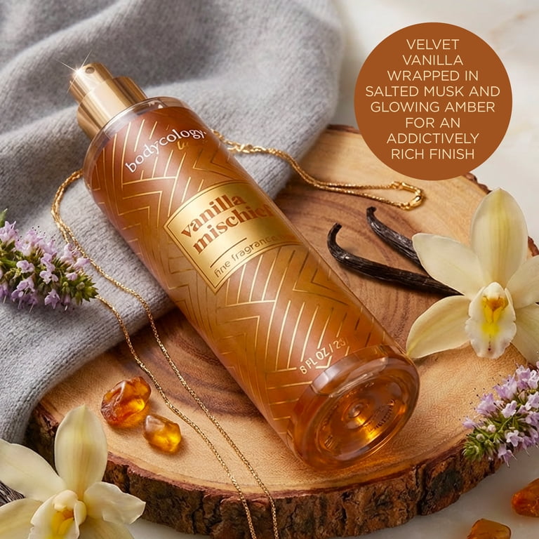 Bodycology Luxe Fragrance Body Mist, Vanilla Mischief, 8 fl oz