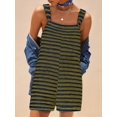 thumbnail image 3 of Mono corto para mujer Romper Yousify, casual, casual, a rayas, talla 2XL, 3 of 5