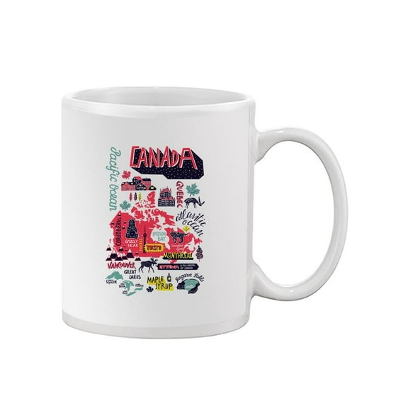 Canada Tourism Map Mug - Image by Shutterstock,