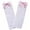 Pink, variant on Satin Bow Accent Thigh Highs for Women, Cute over Knee Stockings, Rave Socks for Princess Dress Party