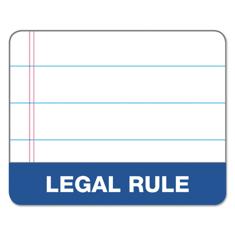 TOPS Docket 3-hole Punched Legal Ruled Legal Pads - 100 TOP63437, TOP 63437  - Office Supply Hut