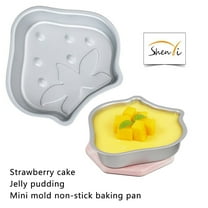 Strawberry Shaped Cake Mold | Mini Cake Maker with Push Rod | Food Grade Stainless Steel Baking Tool for Cakes, Pancakes & Desserts | 1 Piece