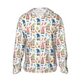 thumbnail image 1 of Fotbe Barbecue Gnomes Chaqueta con Protección Solar UPF 50+ para Hombre y Mujer, Camisa con Capucha y Bolsillos-Medium, 1 of 7