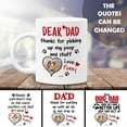 thumbnail image 4 of Personalized Dog Dad Mug Best Fluffin Cat Dad Ever Coffee Mugs Cup 11oz 15oz Birthday Christmas Father's Day Gifts From For Dads Puppy Lovers Owners Custom Name (QUOTE 4)), 4 of 8
