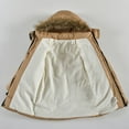 thumbnail image 5 of JSGEK Baby Boys Winter Puffer Jacket Warm Faux Fur Hood Thick Coat Kids Winter Clothes Outerwear Snowsuit Toddler Down Jacket Warm Thick Padded Coat Coffee 3 Years, 5 of 9