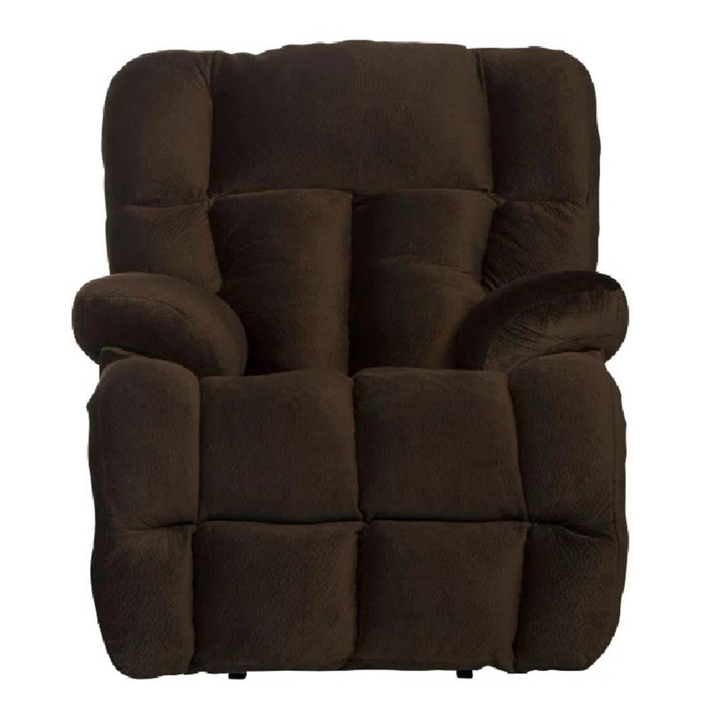 Catnapper Cloud 12 Power Lay Flat Chaise Recliner in Chocolate