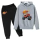 thumbnail image 3 of Conjunto de sudaderas con capucha para niños y niñas, sudaderas con capucha de dibujos animados y pantalones largos, traje de 2 piezas, conjuntos para niños, ropa de Blaze y los Monster Machines, 3 of 5