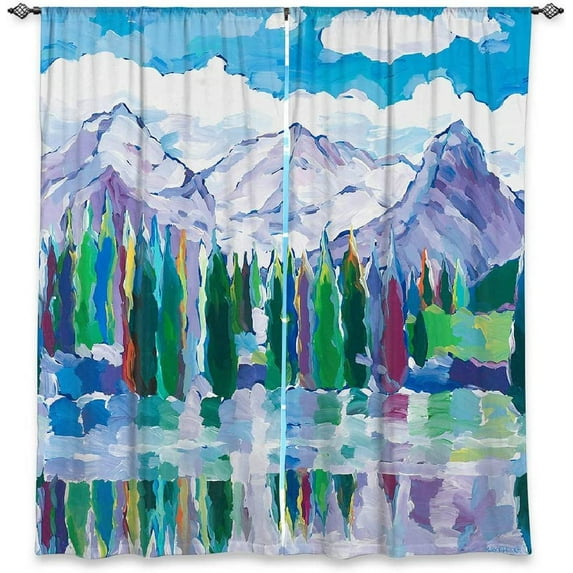 Window Curtains Unlined from Designs Unique, Decorative, Funky, Cool .Scenic Sentries