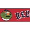 thumbnail image 1 of Boston Rouge Sox MLB Équipe de Baseball Fan de Sport Papier Peint Frontière Design Moderne, Rouleau 15' x 6'', 1 of 3