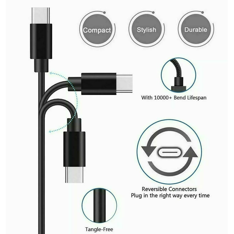 Câble Officiel Samsung Galaxy A20 USB-C – Chargement rapide – Noir
