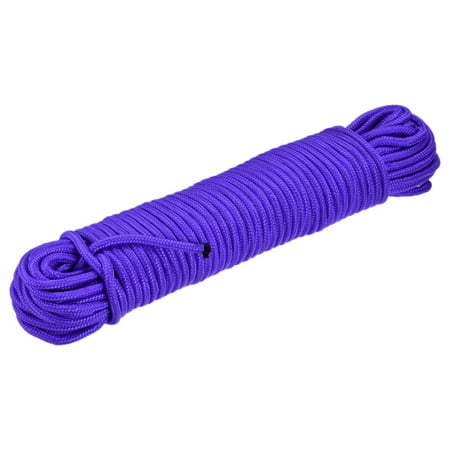

Uxcell Polypropylene Rope Braid Cord 25M/82ft 1/4 Blue for Indoor Outdoor Camping Clothes Line