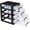 4 Tier, variant on 3 Tier Plastic Drawer Type Closet, Plastic Home Office Storage Organizer, Makeup Organizer Storage Station Cube, Cosmetics Jewelry Storage Box for Home, Dorm, Office (8.46x5.90x5.12 Inch)