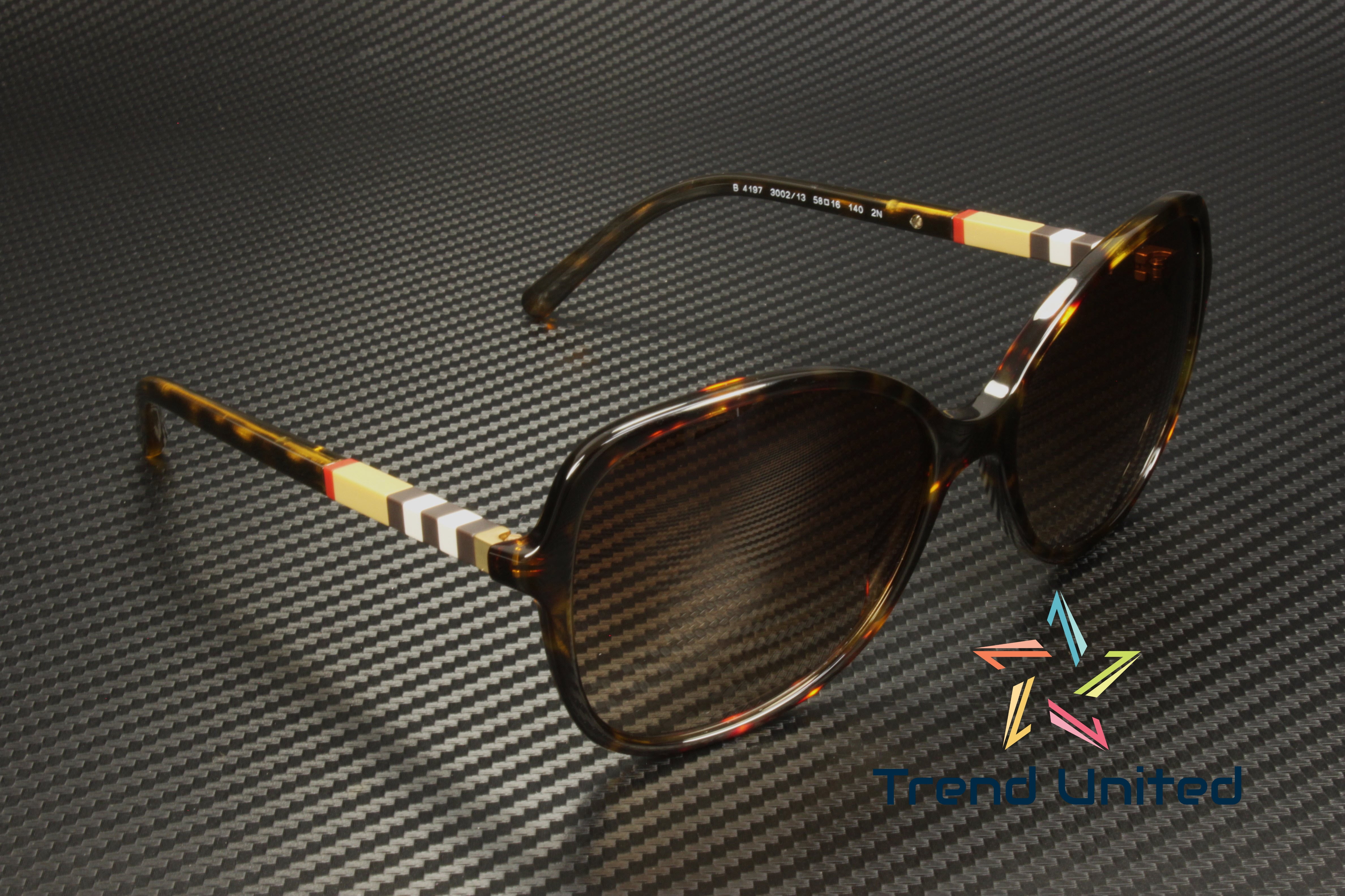 Burberry BE 4197 Plastic Womens Square Sunglasses Dark 
