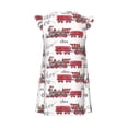 thumbnail image 3 of Lafuoo Retro Train Pattern Girls' Small Flying Sleeve Nightdress, Suitable for Girls' Round Neck Pajamas and Robes-Large, 3 of 9