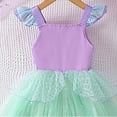 thumbnail image 6 of Rggeeun Girls Sparkling Sequin Dress Sleeveless Layered Tutu Party Gown Toddler Kids Fashionable Casual O-Neck Sundress, 6 of 9